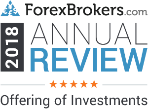 Oferta de investimentos - 5 estrelas de um total de 5 pela ForexBrokers.com