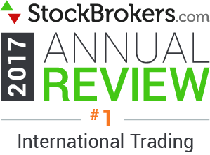 Avaliações da Interactive Brokers: Stockbrokers.com Awards 2017 - 1º lugar na categoria "Negociação internacional"