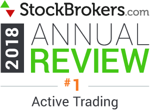 Avaliações da Interactive Brokers: Stockbrokers.com Awards 2018 - 1º lugar na categoria "Negociação ativa" em 2018