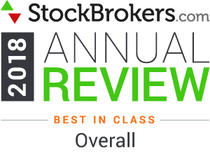 Avaliações da Interactive Brokers: Stockbrokers.com Awards 2018 - 1º lugar na classificação geral em 2018