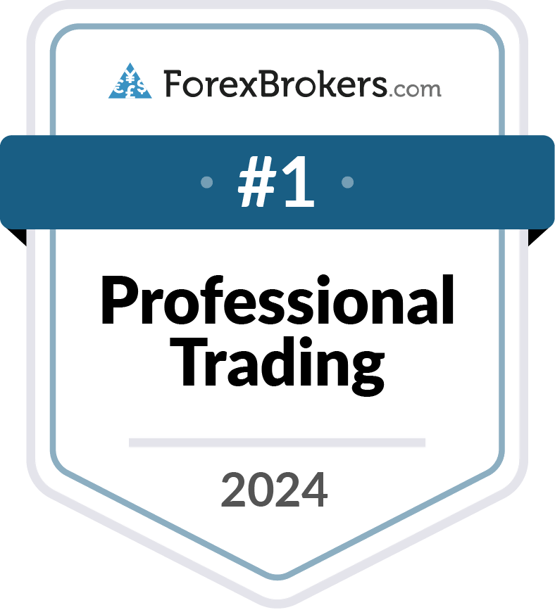 ForexBrokers.com - Classificada em 1º lugar em negociação profissional em 2024