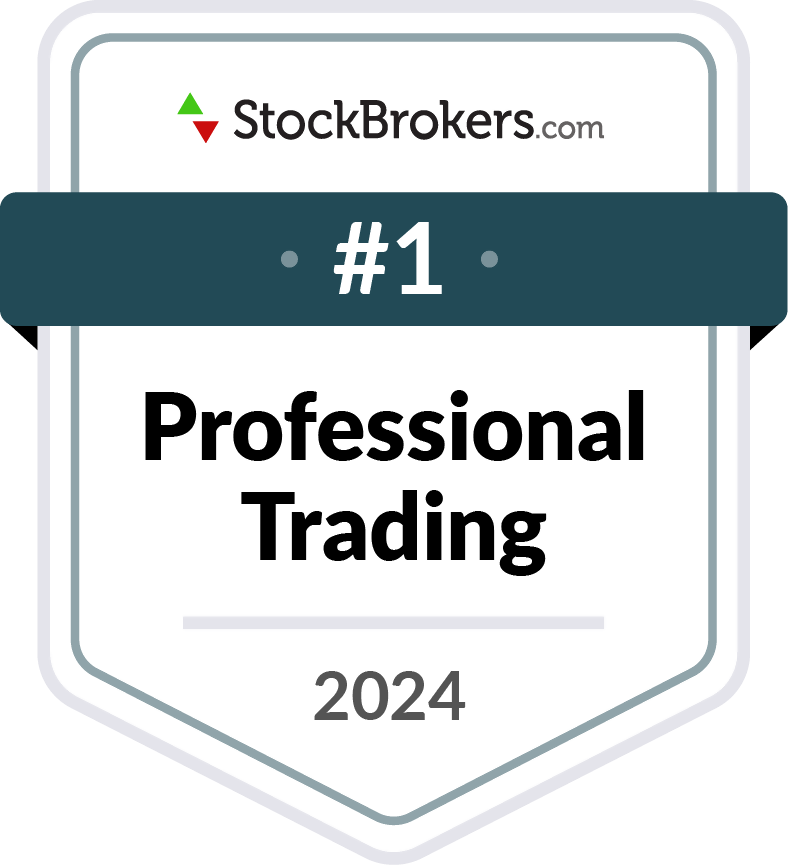 Número 1 em negociação profissional segundo a StockBrokers.com 2024