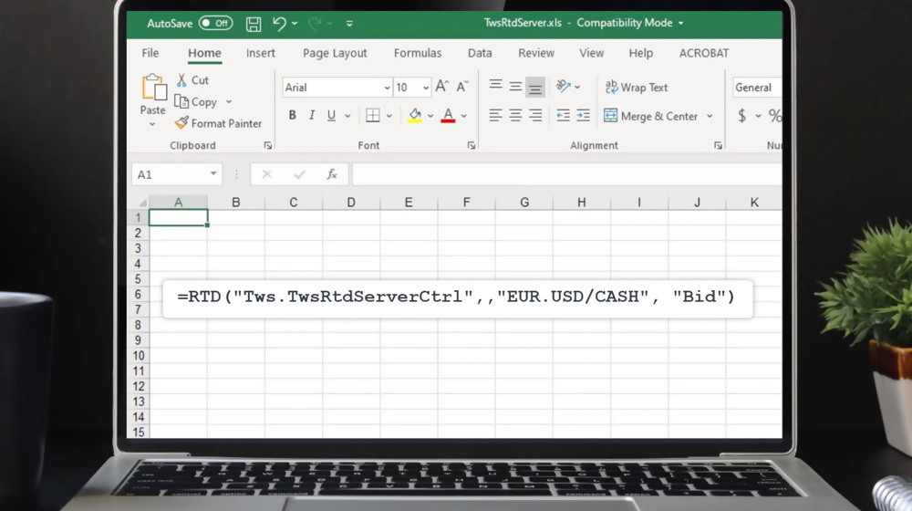 Excel and the TWS API